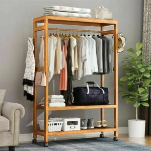 Bamboo Rack with Wheels