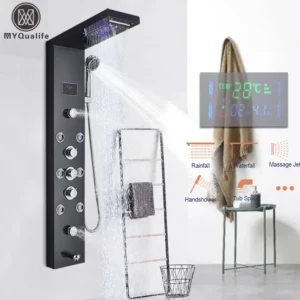 LED Light Shower Panel Waterfall  Shower