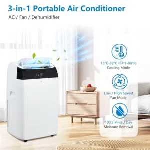 Portable Air Conditioners,  With Fan, Dehumidifier