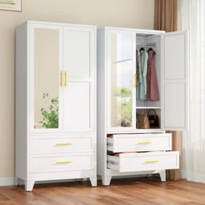 Metal Armoire Wardrobe Closet