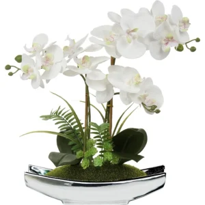 Artificial White Phalaenopsis Orchid Flowers