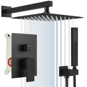 Concealer Waterfall Faucet Shower Set with Tub Spout